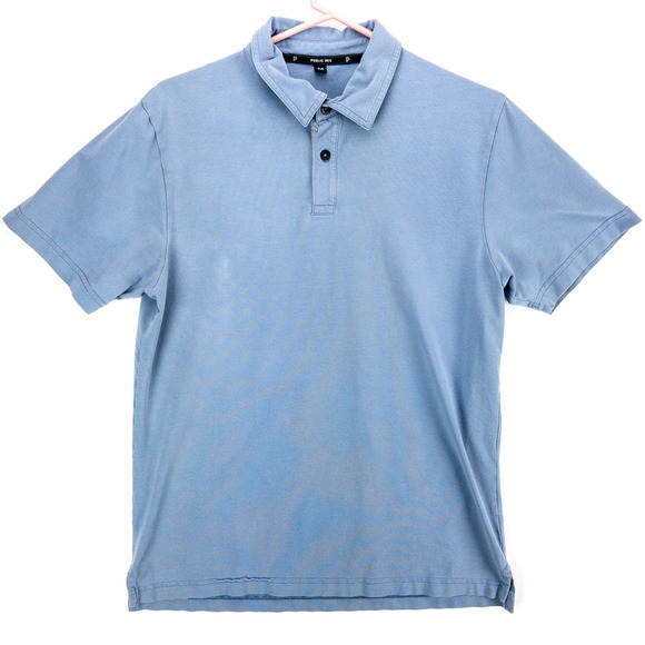 Public Rec Pima Cotton Polo Shirt Men’s Medium Blue Stretch Casual Soft Logo - Picture 1 of 11